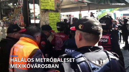 Halálos metróbaleset Mexikóvárosban
