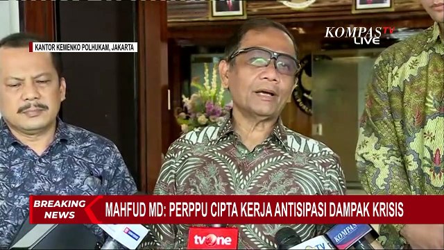 Perppu Cipta Kerja Dikritik, Mahfud MD: Jangan Masuk ke Soal Pribadi yang Tak Berhubungan