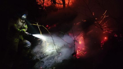 부산 녹산동 봉화산 산불 6시간 만에 진화 / YTN