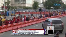 Pila para sa pagpupugay sa Poong Itim na Nazareno, umabot hanggang Rizal Park Hotel | 24 Oras Weekend