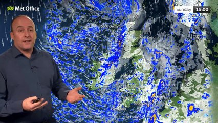 Met Office Afternoon Weather Forecast 08/01/23 - Blustery weather continues