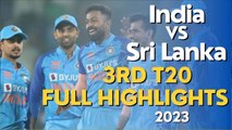 India vs Sri Lanka 3rd T20i FULL Highlights - IND vs Sri 2023