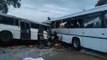 İki otobüsün kafa kafaya çarpıştığı kaza ülkeyi yasa boğdu! 38 ölü, 87 yaralı var