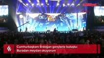 Cumhurbaşkanı Erdoğan gençlerle buluştu: Buradan meydan okuyorum