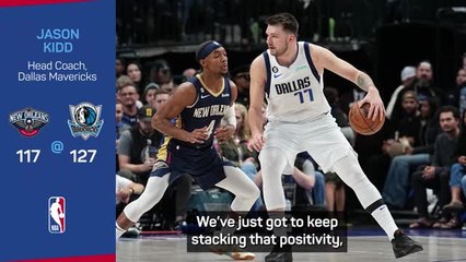 Kidd wants Doncic to build off triple-double outing