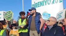 Kemerköy'de direniş sürüyor