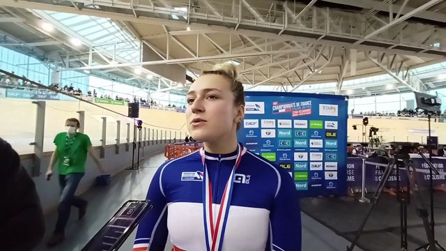 Piste - Championnats de France - Roubaix 2023 - Mathilde Gros, avec 3 titres, fait le bilan des France : C'est important de performer sur les Championnats de France !