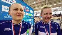 Piste - Championnats de France - Roubaix 2023 - Victoire Berteau et Valentine Fortin : 