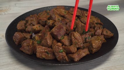 STEAK BITES | Garlic Butter Steak Bites in 15 min. Delicious and Quick! Recipe by Always Yummy!