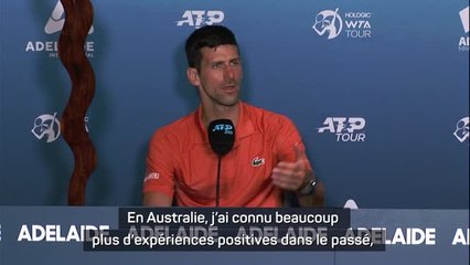 Adélaïde - Djokovic : "J'ai même discuté avec des kangourous"