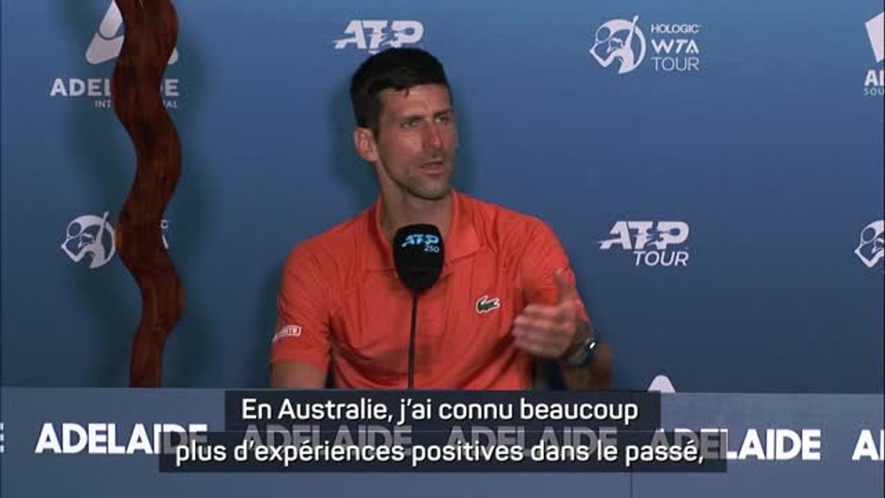 Adélaïde - Djokovic : "J'ai même discuté avec des kangourous"