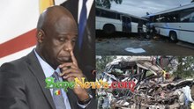Accident de Sikilo : sur place, Mansour Faye donne les causes  "Un pneu d'un des camions a.... "