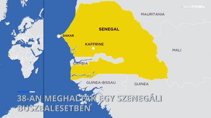 Legalább 38-an meghaltak egy szenegáli buszbalesetben