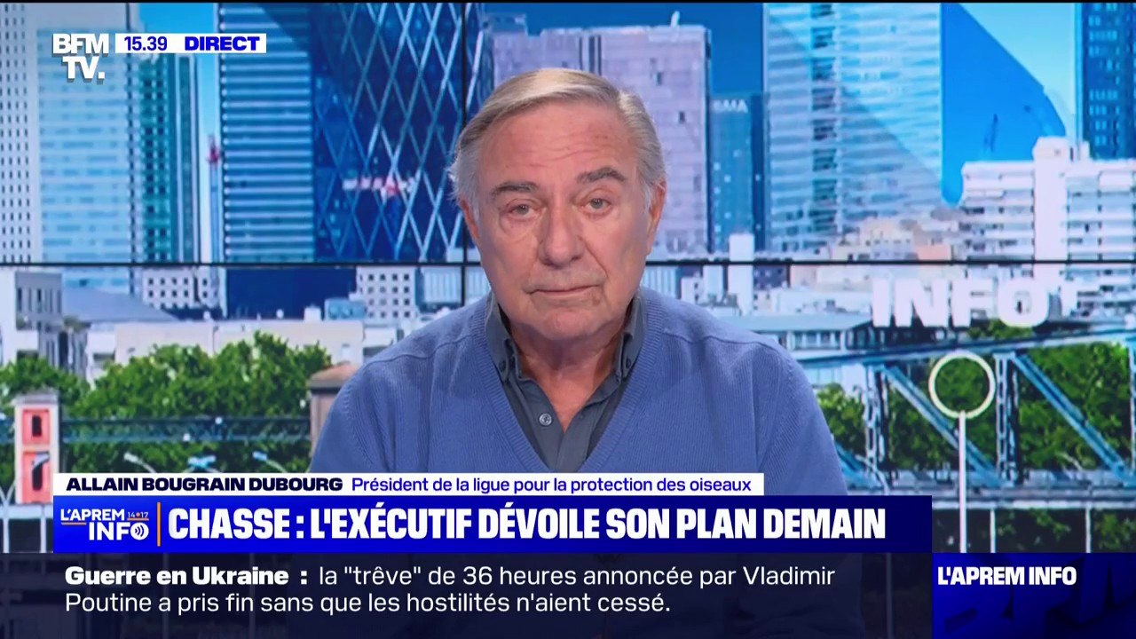 Interdiction de la chasse le dimanche: Allain Bougrain Dubourg demande "la paix dans la jungle pendant une journée"