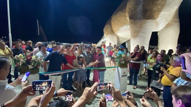 Lindolfo Pires não comparece na inauguração do portal da entrada de Sousa e Chico Mendes rouba a cena