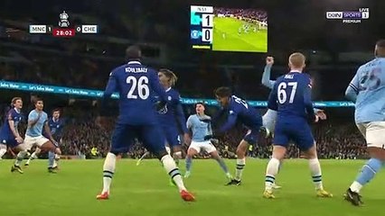 هدف جوليان الفاريز في مرمي تشيلسي بكأس الاتحاد الانجليزي