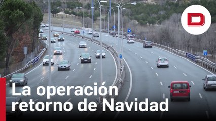 Lluvias en la operación retorno de Navidad con miles de desplazamientos