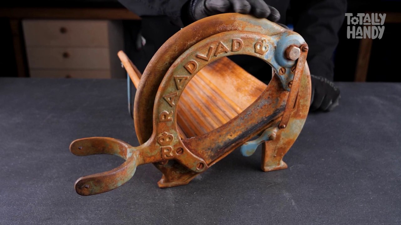 How To Restore Rusty Bread Slicer _ Restoration Projectrestoration,how
