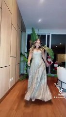 As luci Ethel Pozo en el matrimonio de Brunella Horna