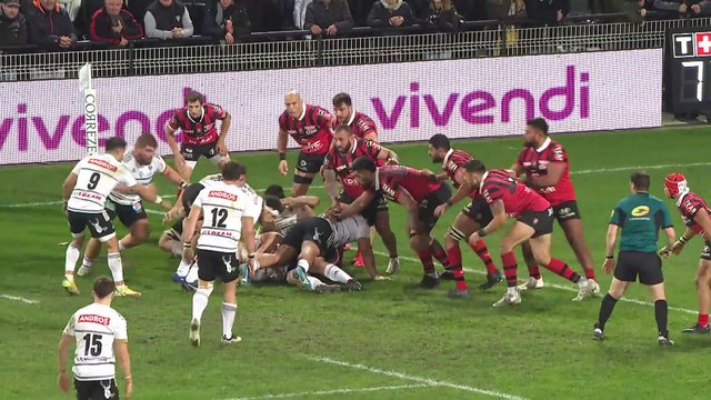 TOP 14 - Essai de Vano KARKADZE (CAB) - CA Brive - RC Toulon - Saison 2022:2023
