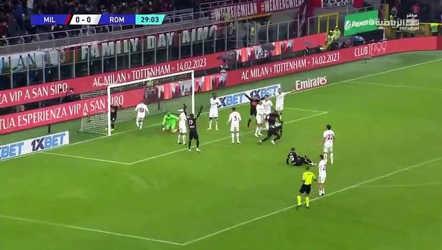 اهداف مباراة ميلان وروما المثيرة 2 2 الدوري الايطالي