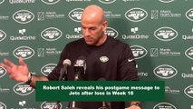 Robert Saleh Reveals Postgame Message For Jets After Season-Ending Loss