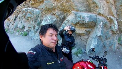 TUNEL EL TINOCO,EN MOTO Y PAREJA,