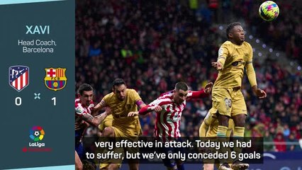 Xavi delighted with Barca resilience as they win at Atletico