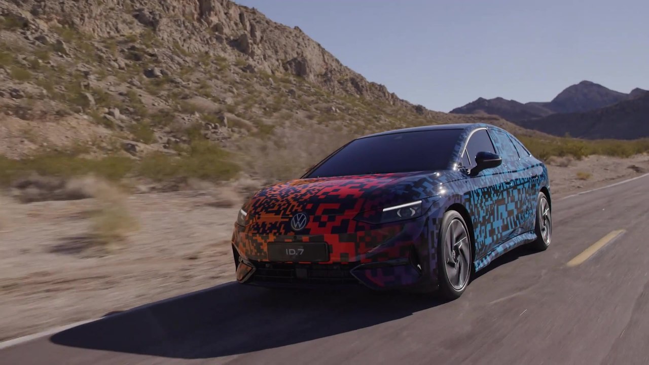 Der neue Volkswagen ID.7 - Außergewöhnliches Tarnkonzept ist interaktiv