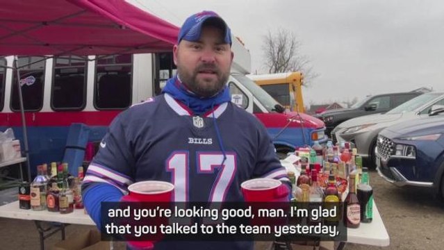 Bills fans send get well wishes to Hamlin