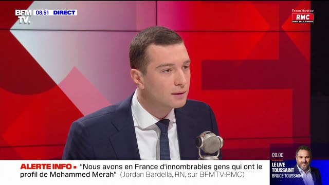 Pour Jordan Bardella, les syndicats sont les complices du saccage social, de la guerre sociale qu'est en train de mener Emmanuel Macron au peuple français