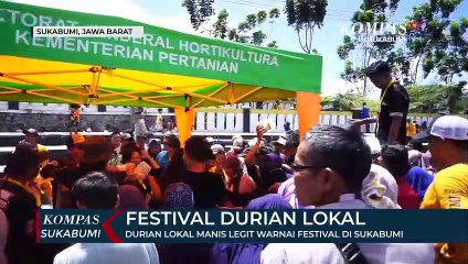 Durian Lokal Manis Legit Warnai Festival Di Kabupaten Sukabumi