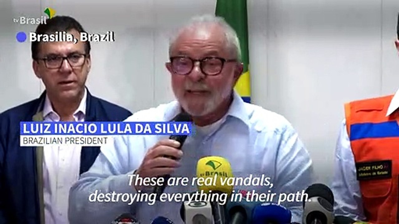 Lula condemns storming of buildings by 'vandals'