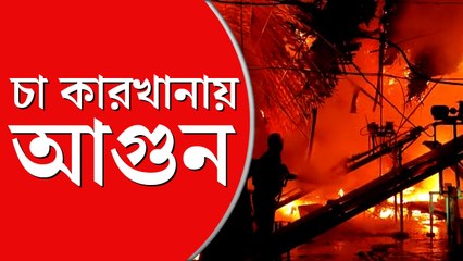 নকশালবাড়িতে চা কারখানায় আগুন