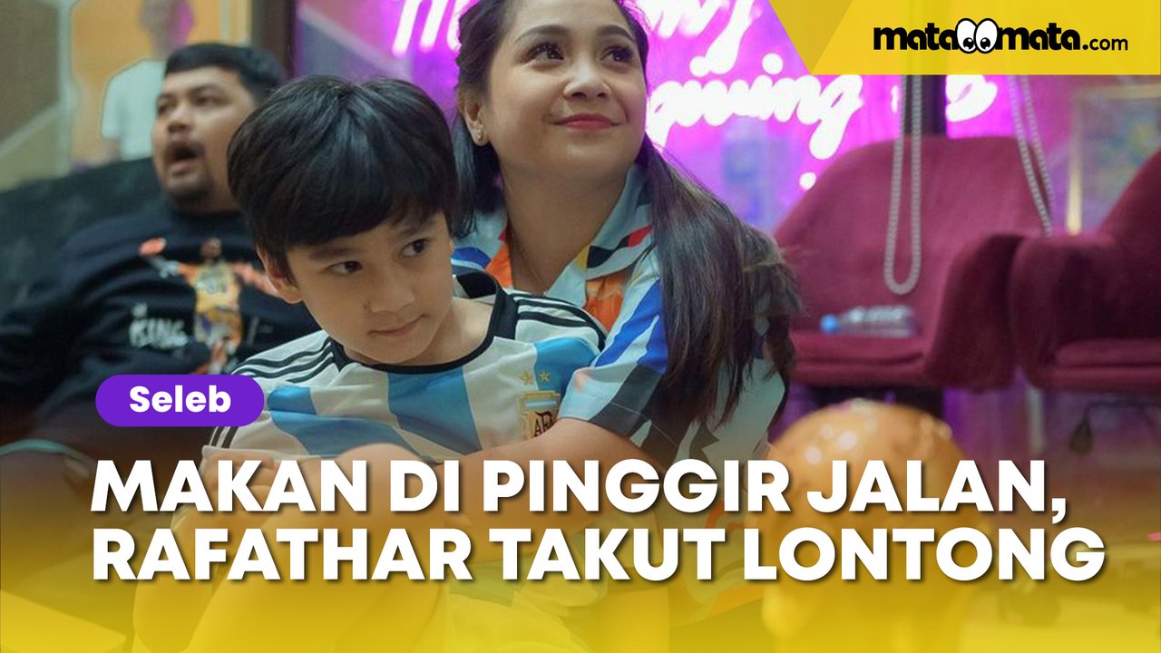 Pertama Kali Makan di Pinggir Jalan, Rafathar Takut sama Lontong: Nasinya Kenapa Kayak Gitu?