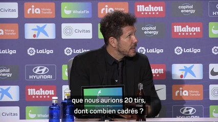 Atlético de Madrid - Simeone : "C’est le match que je voulais jouer"