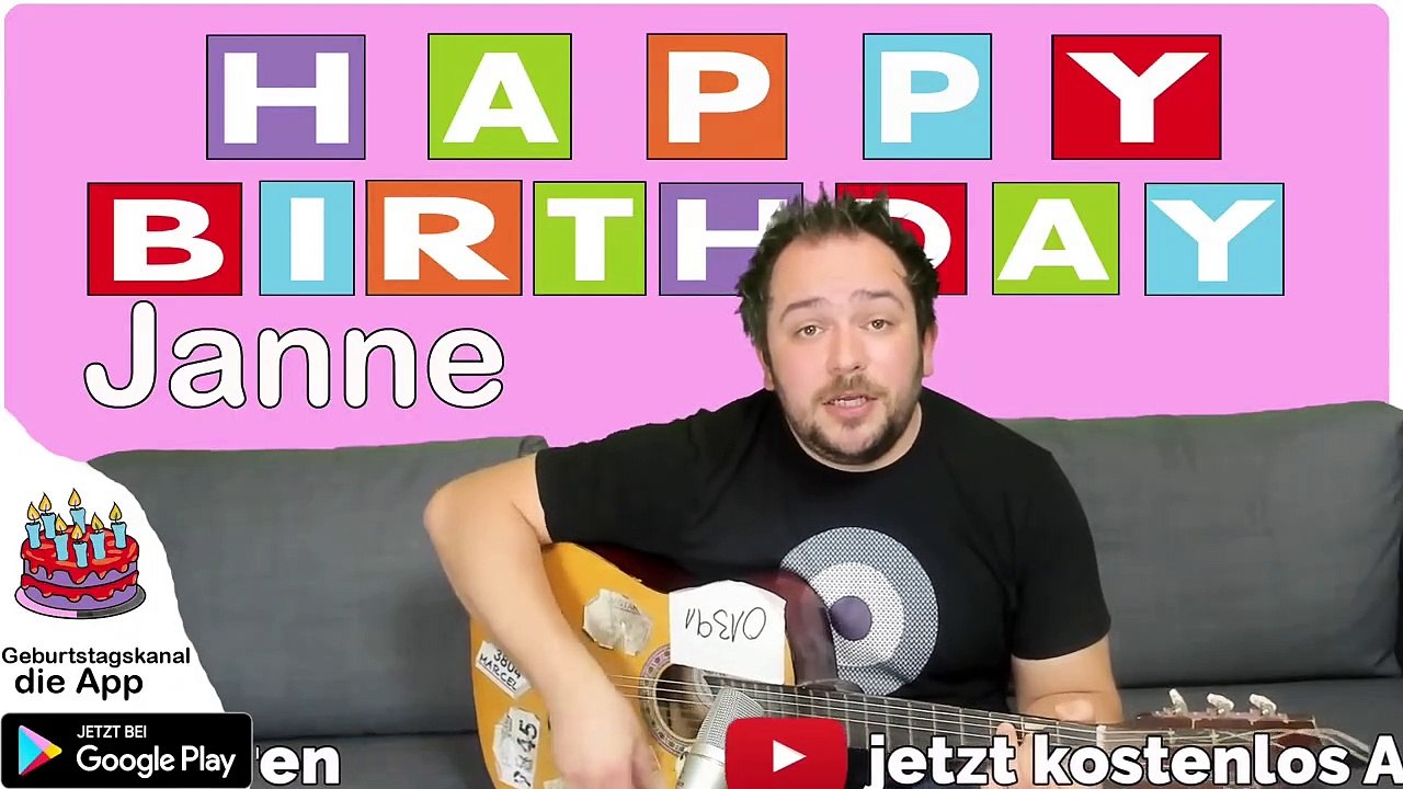 Happy Birthday, Janne! Geburtstagsgrüße an Janne