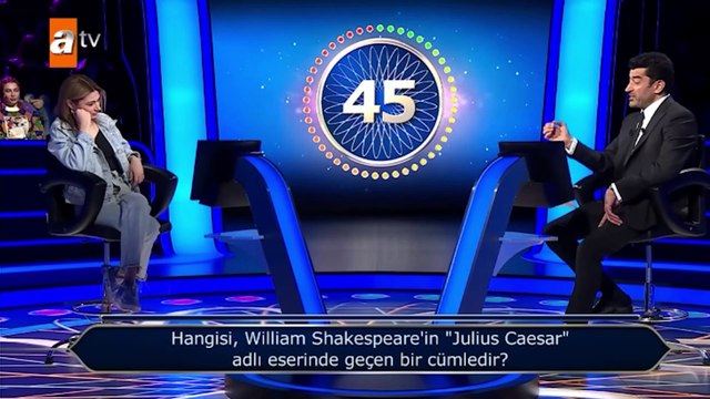 Kim Milyoner Olmak İster'de yarışmacı, 'de bağlacı' ile ilgili soruya yanlış cevap verdi: Sen de mi Brutus?