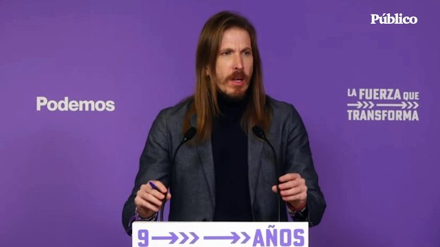 Pablo Fernández (Unidas Podemos): Lo que está haciendo Bolsonaro en Brasil lo está haciendo en España Feijoó con togados