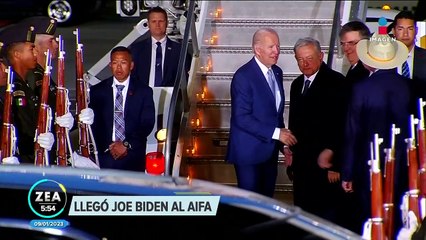 Joe Biden llega a México y aterriza en el AIFA