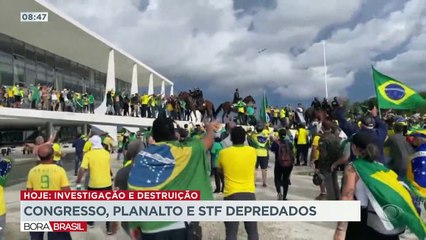 Ataques em Brasília: Veja como foi a tarde de violência e vandalismo 09/01/2023 09:30:07