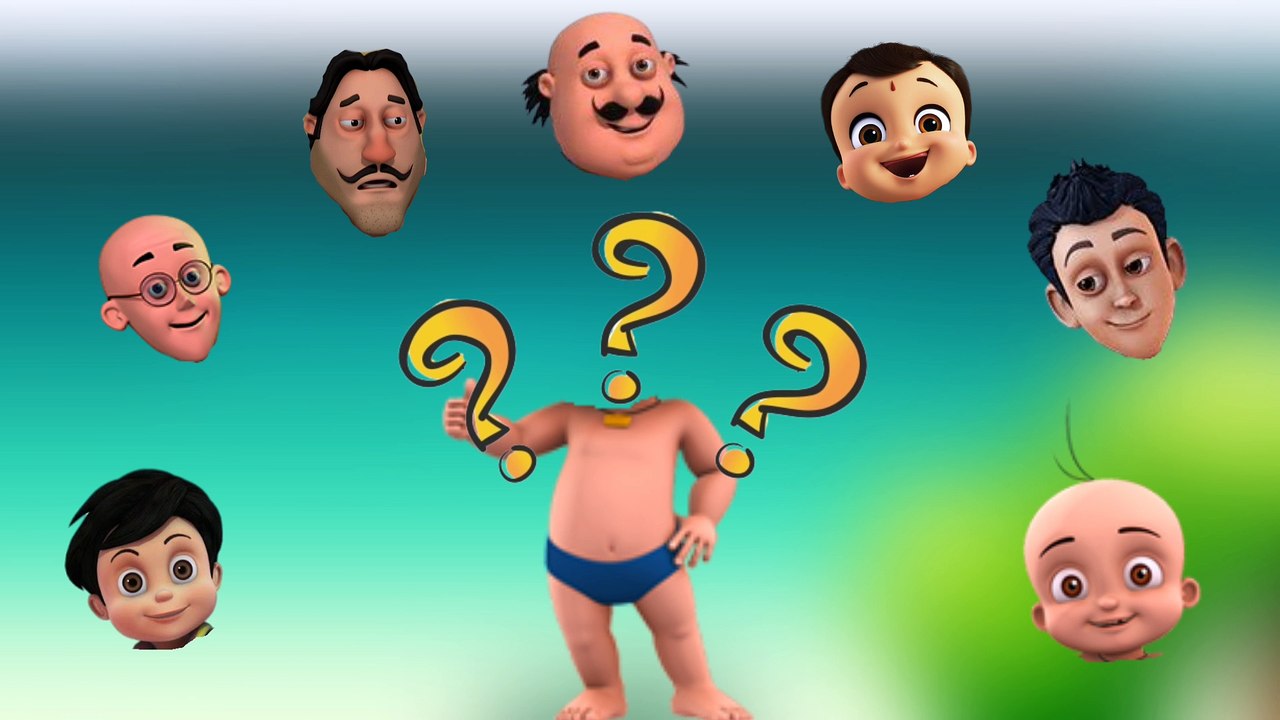 Motu patlu Chhota bheem Little Singham Siva the superhero wrong head puzzle
