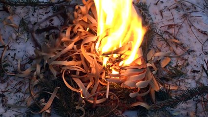Winter Survival Shelter - Sleeping Outside in -25° Weather