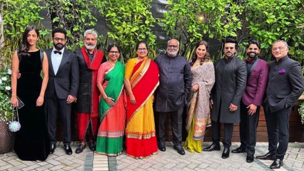 Golden Globe 2023: SS Rajamouli, Ram Charan, Jr. NTR arrives in style