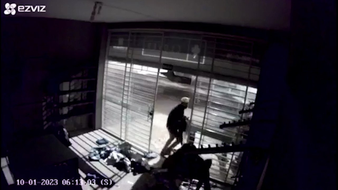 Bandidos furtam loja de roupas e deixam prejuízo de R$ 25 mil; imagens flagraram a ação dos criminosos