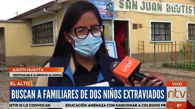 Buscan a familiares de dos niños que deambulaban en las calles de El Alto