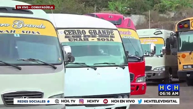 ¡Amedrentados! Sin operar continúan rapiditos de la Cerro Grande-UNAH-La Sosa debido a la extorsión