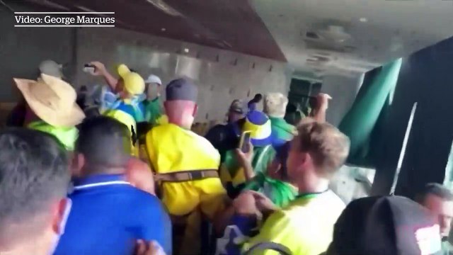 Supporters of Brazil's far-right ex-president Jair Bolsonaro storm key government buildings