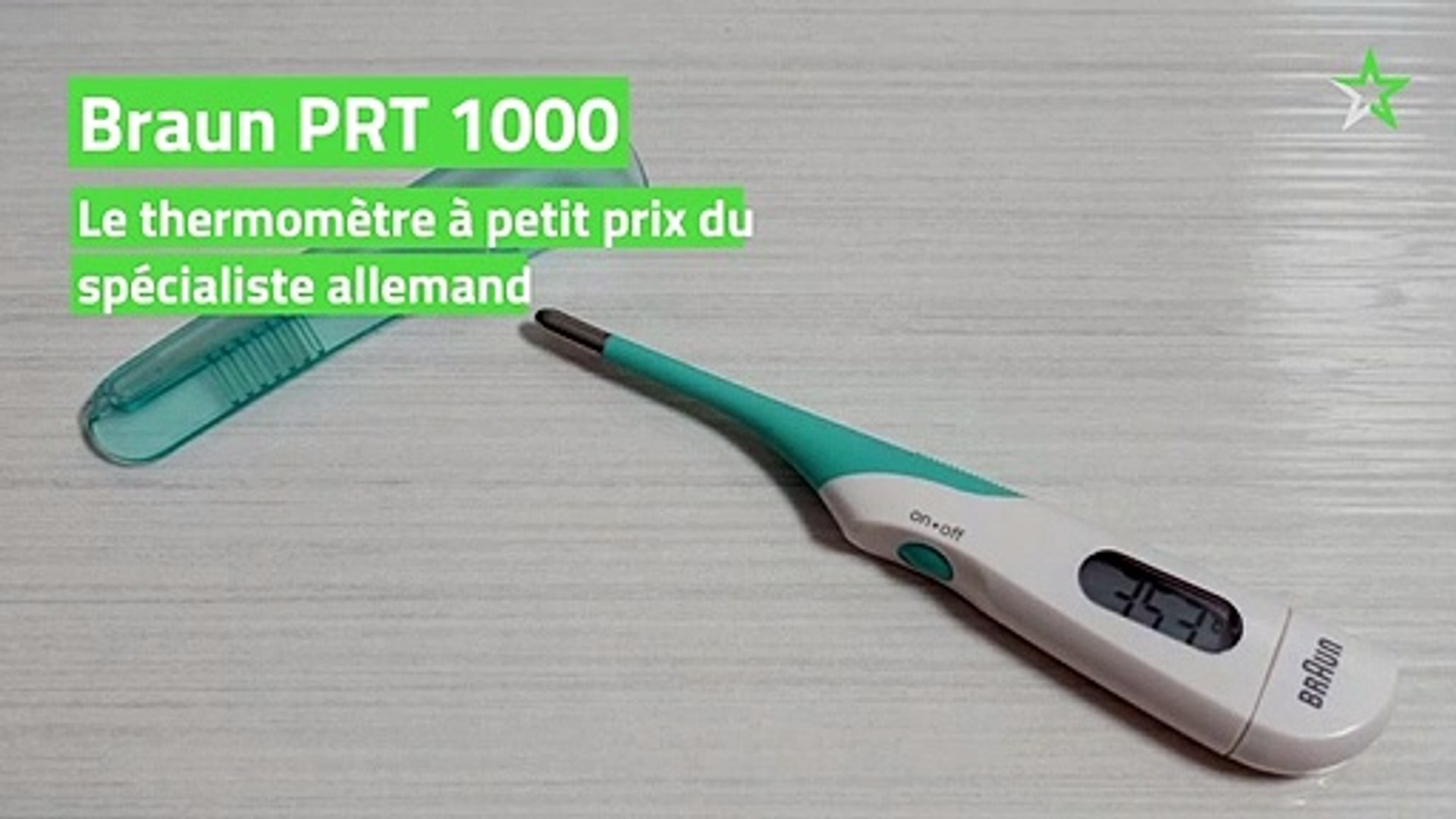 Test Braun PRT 1000 : le thermomètre à petit prix du spécialiste allemand -  Vidéo Dailymotion