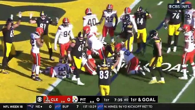 Steelers don't challenge clear touchdown then Najee Harris fumbles at the goal line